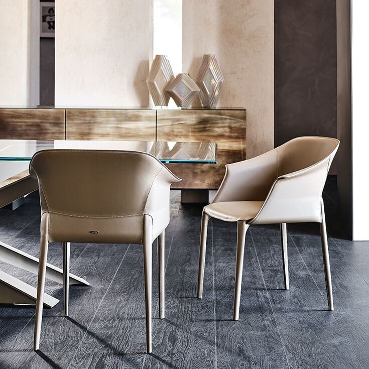 Кожаный стул с подлокотниками Cattelan italia ZULEIKA ARCH-00044205 - Вид №2