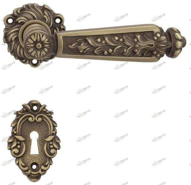 LINEA CALI' Ручка из хромированной латуни на розетке с замком Epoca sun-id-1408906