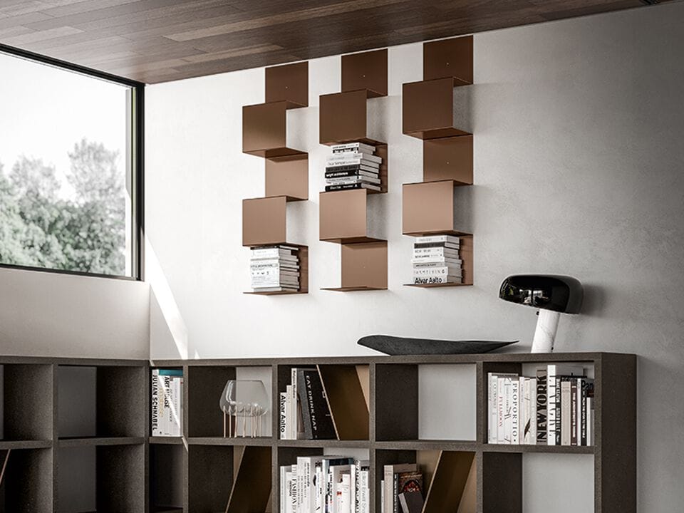 Металлический подвесной книжный шкаф Santalucia Mobili Homy ARCH-00048856 - Вид №2