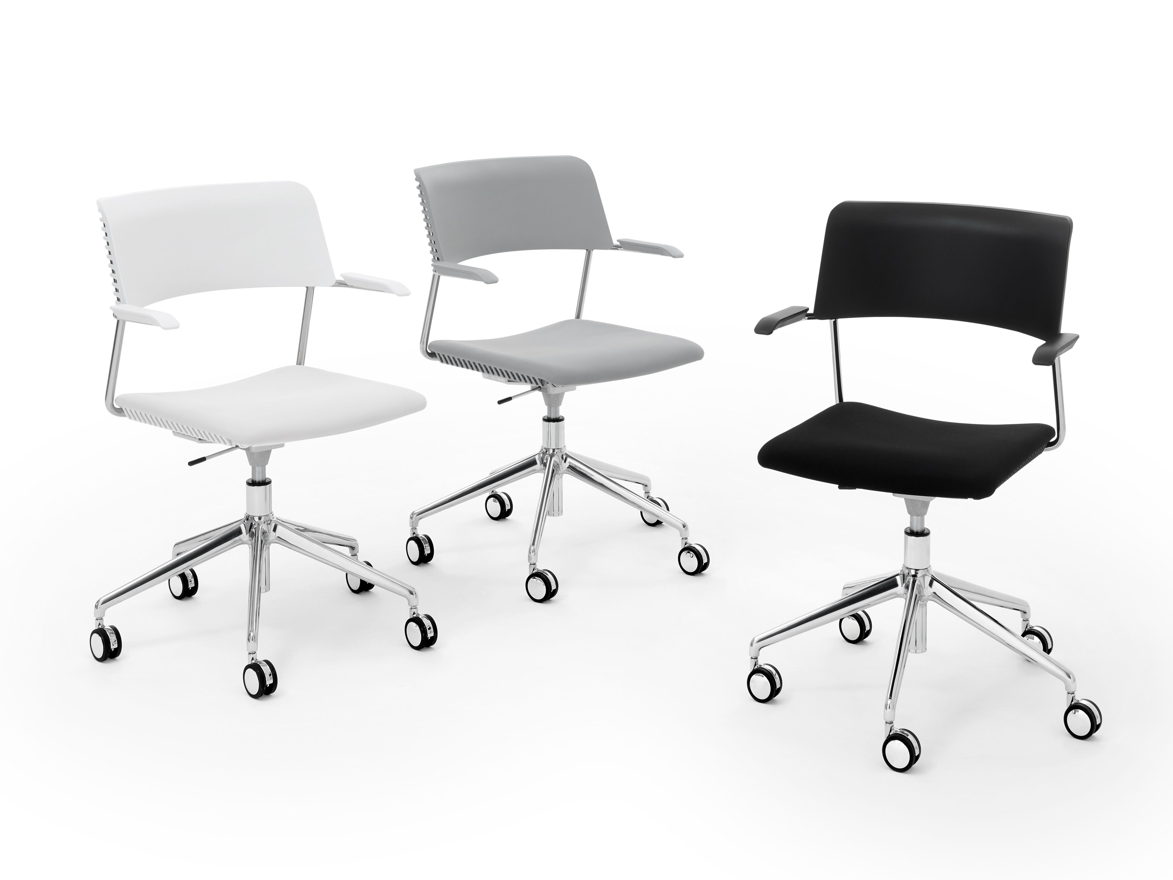 Вращающееся офисное кресло из полипропилена с подлокотниками Diemmebi Cala Plus ARCH-00078591