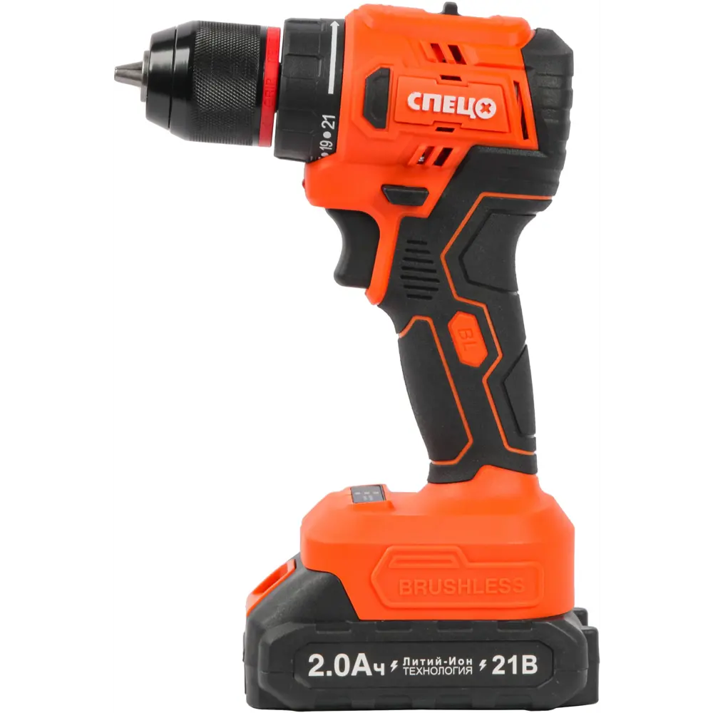 Аккумуляторная дрель-шуруповерт СПЕЦ БДА-21-Б 21В с 2 аккумуляторами 89386883 STLM-1525030 - Вид №3