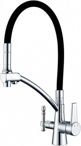 Смеситель ZorG Sanitary ZR 338-6 YF для кухонной мойки, хром