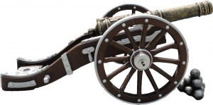 10769 ПУШКА, скульптура из бетона LAB.Space  - Вид №1