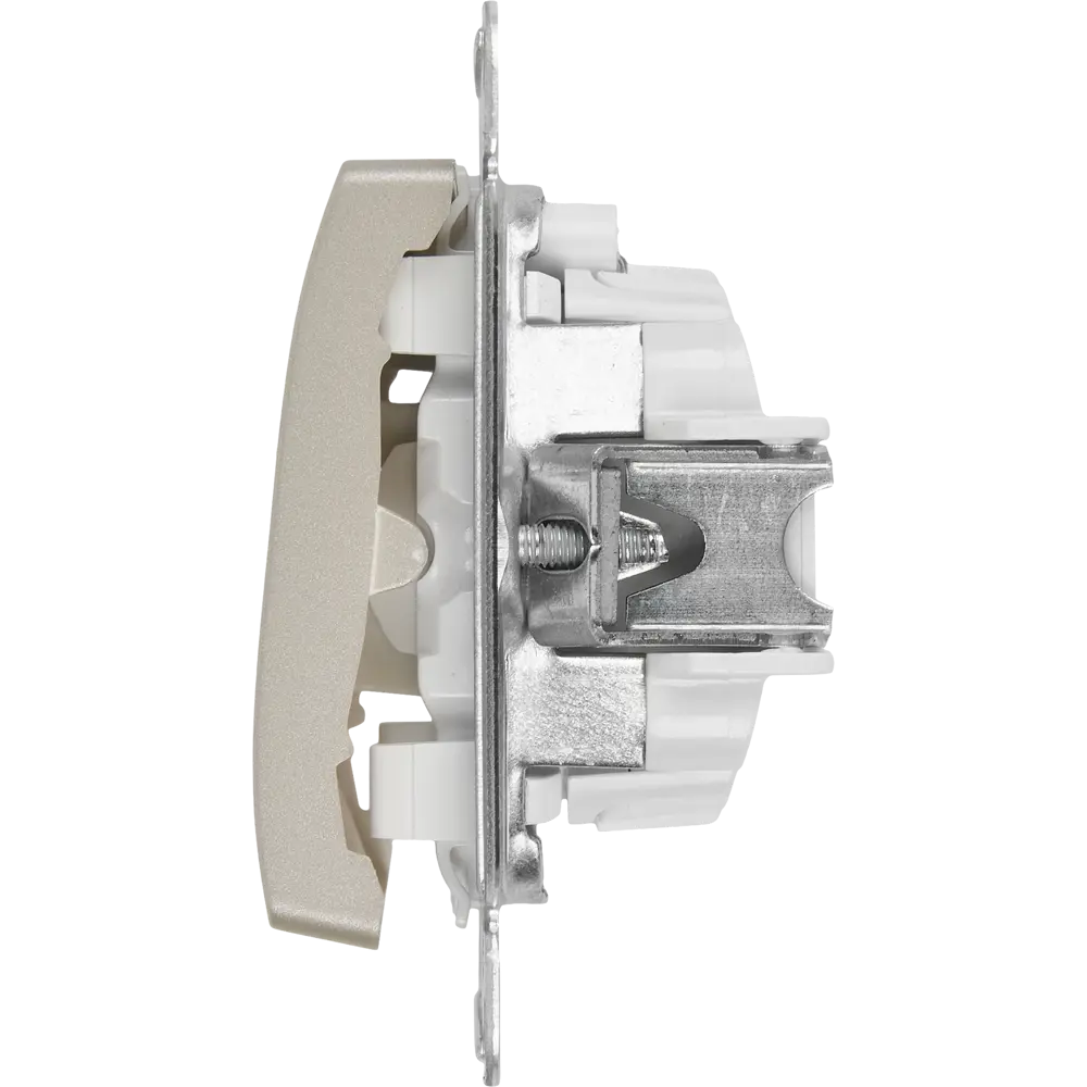 Выключатель проходной встраиваемый Systeme Electric Glossa СХ5А 2 клавиши с подсветкой цвет платиновый STLM-2013189 - Вид №2