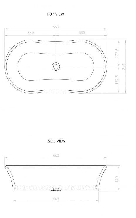 Умывальник с одной столешницей из смолы LUSSO Amalfi ARCH-00058107 - Вид №4
