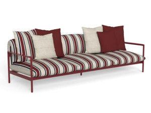 Мягкий садовый диван с алюминиевой рамой