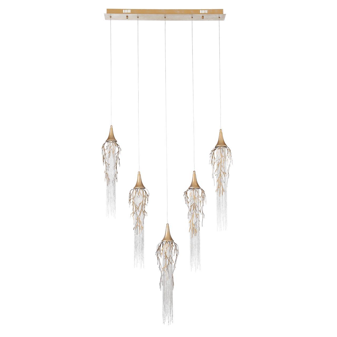Подвесной светильник золотистый ST Luce Popul SL1116.203.05 ST LUCE ДИЗАЙНЕРСКИЕ, POPUL 00-3890076 Золото  - Вид №2
