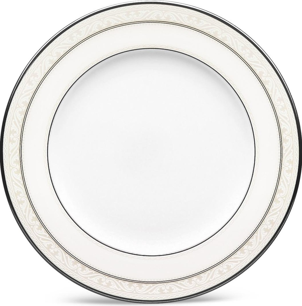 54807 Noritake Тарелка десертная Noritake "Монтвейл, платиновый кант" 16,5см Фарфор костяной 