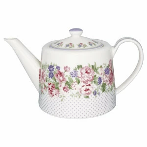 Чайник "Rose white" LE-VILLAGE ЦВЕТЫ 224222 Разноцветный