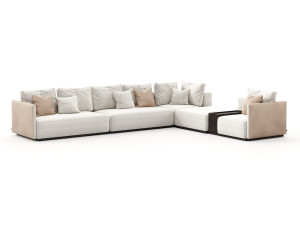 Бархатный угловой диван