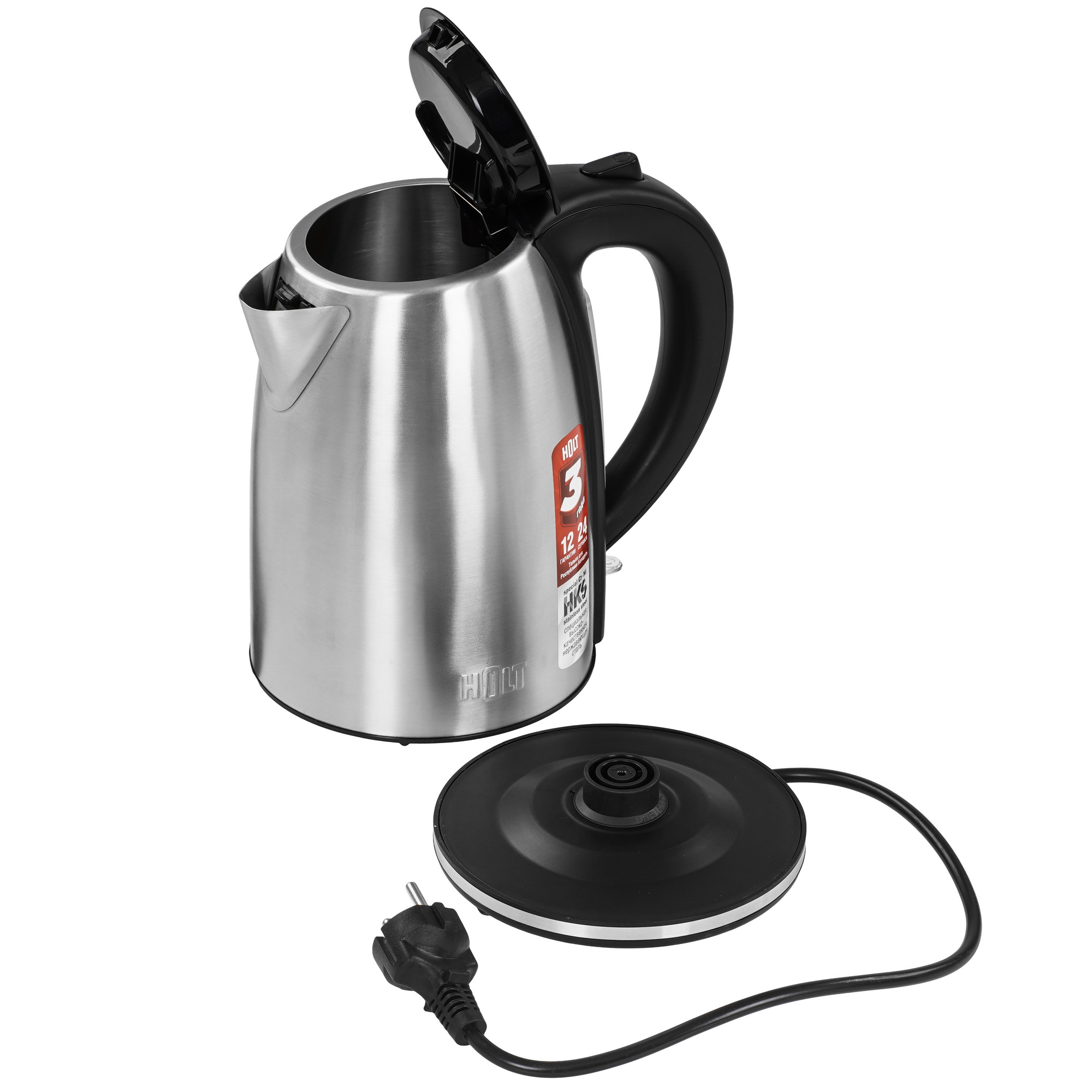 9283436 Электрочайник Holt HT-KT-006 серебристый STDN-0016378 - Вид №4