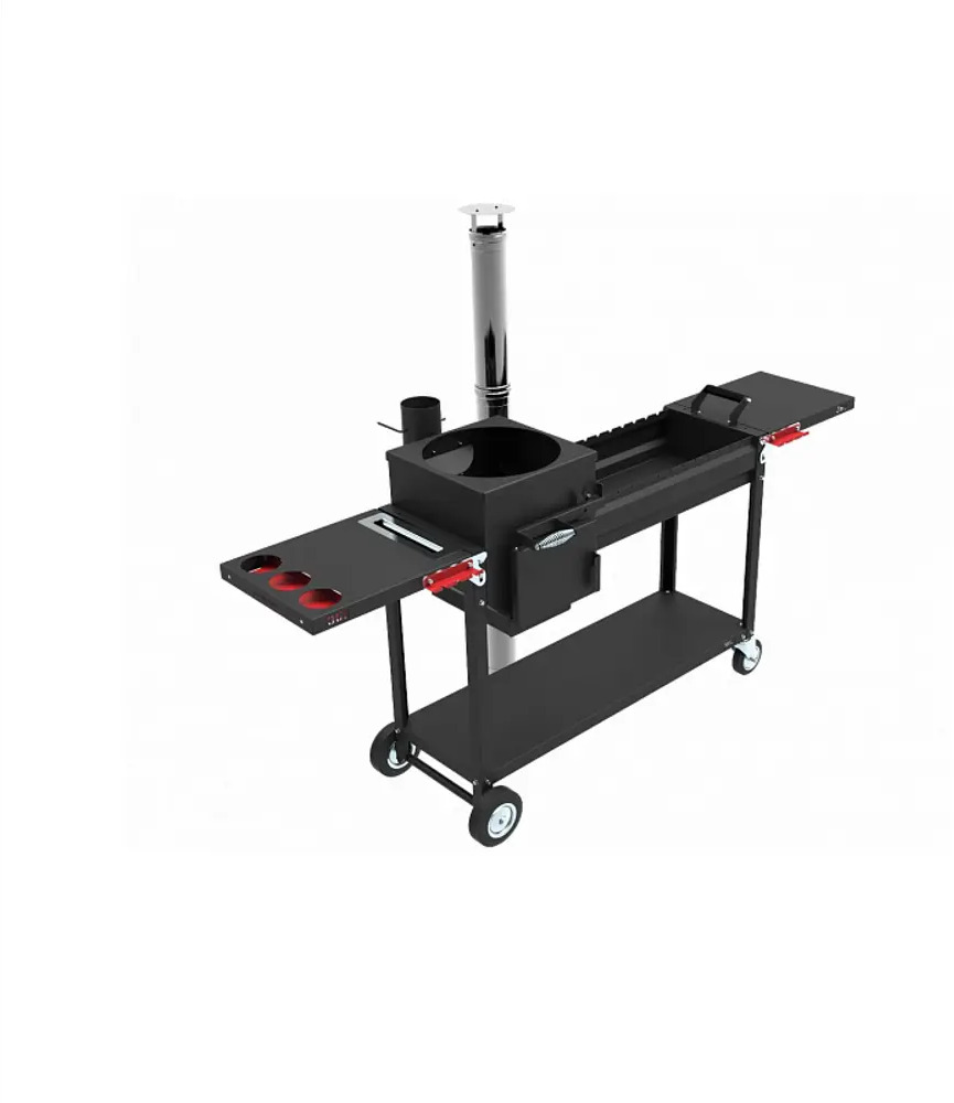 91140885 Мангал Grillver Искандер 64.50x206x247 см толщина 3 мм STLM-0966652