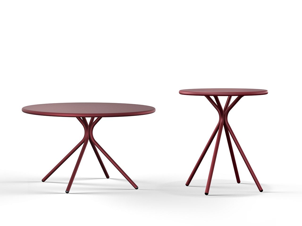 Круглый журнальный столик из стали с порошковым покрытием Brunner crona steel ARCH-00068976