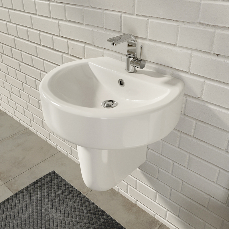 BSTSLWB03 Полупьедестальный умывальник Best SANITA LUXE 