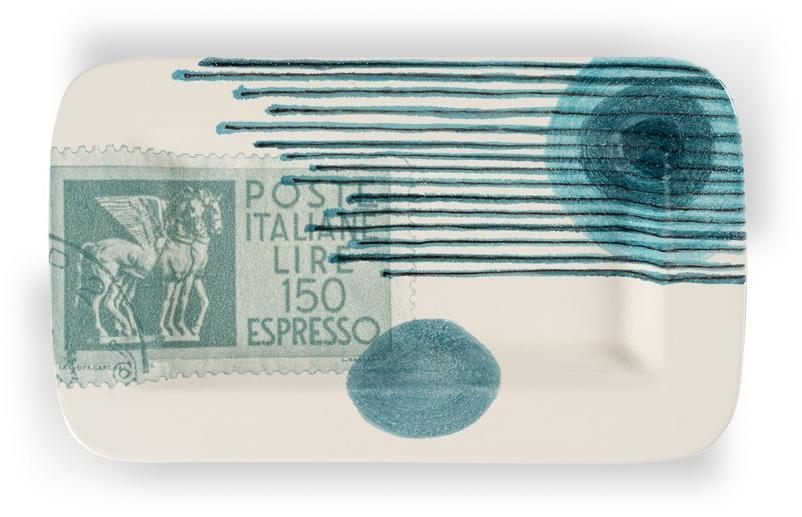 MARIONI Поднос керамический прямоугольный Postcard M0036 - Вид №1