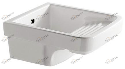 Подвесная раковина настенная прямоугольная Galassia  белая sun-id-1391782