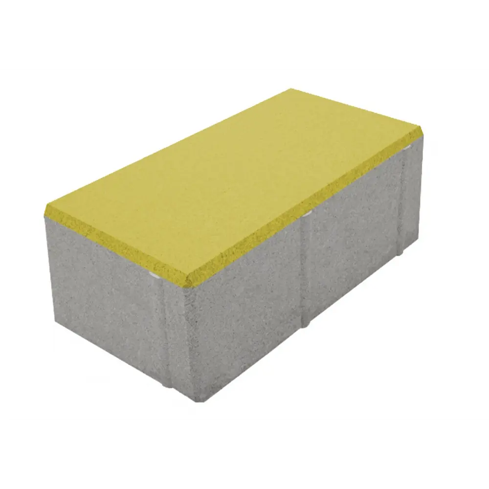 Плитка тротуарная Призма 200x100x60 мм цвет желтый 85263188 STLM-2070254 Santreyd 