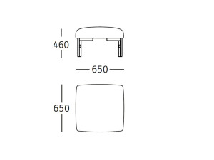 Подставка для ног из акриловой ткани