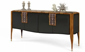 Bellotti Ezio Комод из дерева с распашными дверцами и столешницей из оникса Lexington avenue 2016-10