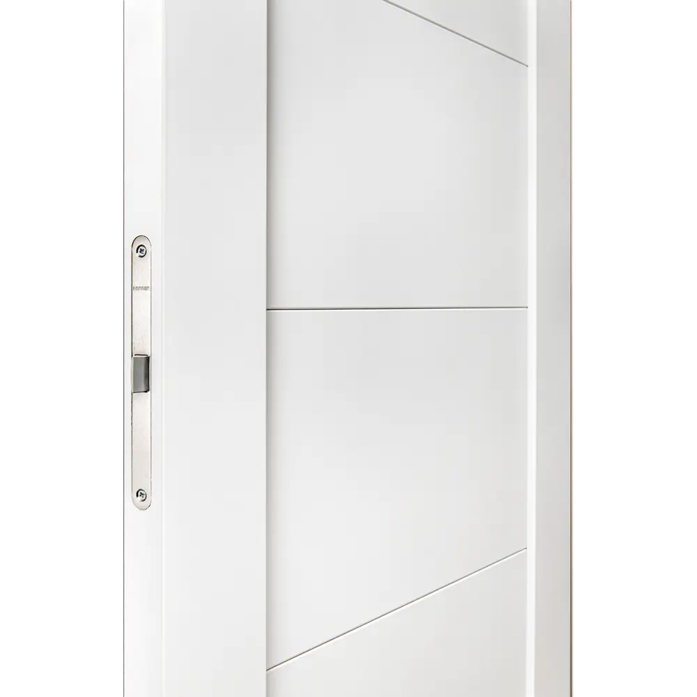 Дверь межкомнатная глухая Богема 60x200 см Hardflex цвет белый с замком и петлями PORTIKA STLM-2023827 - Вид №3