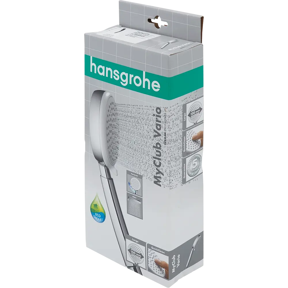 Лейка для душа Hansgrohe MyClub EcoSmart 4 режима цвет хром белый 80145831 STLM-2197137 - Вид №10