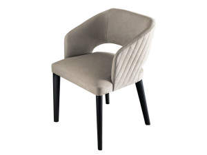 Кожаный мягкий стул с подлокотниками