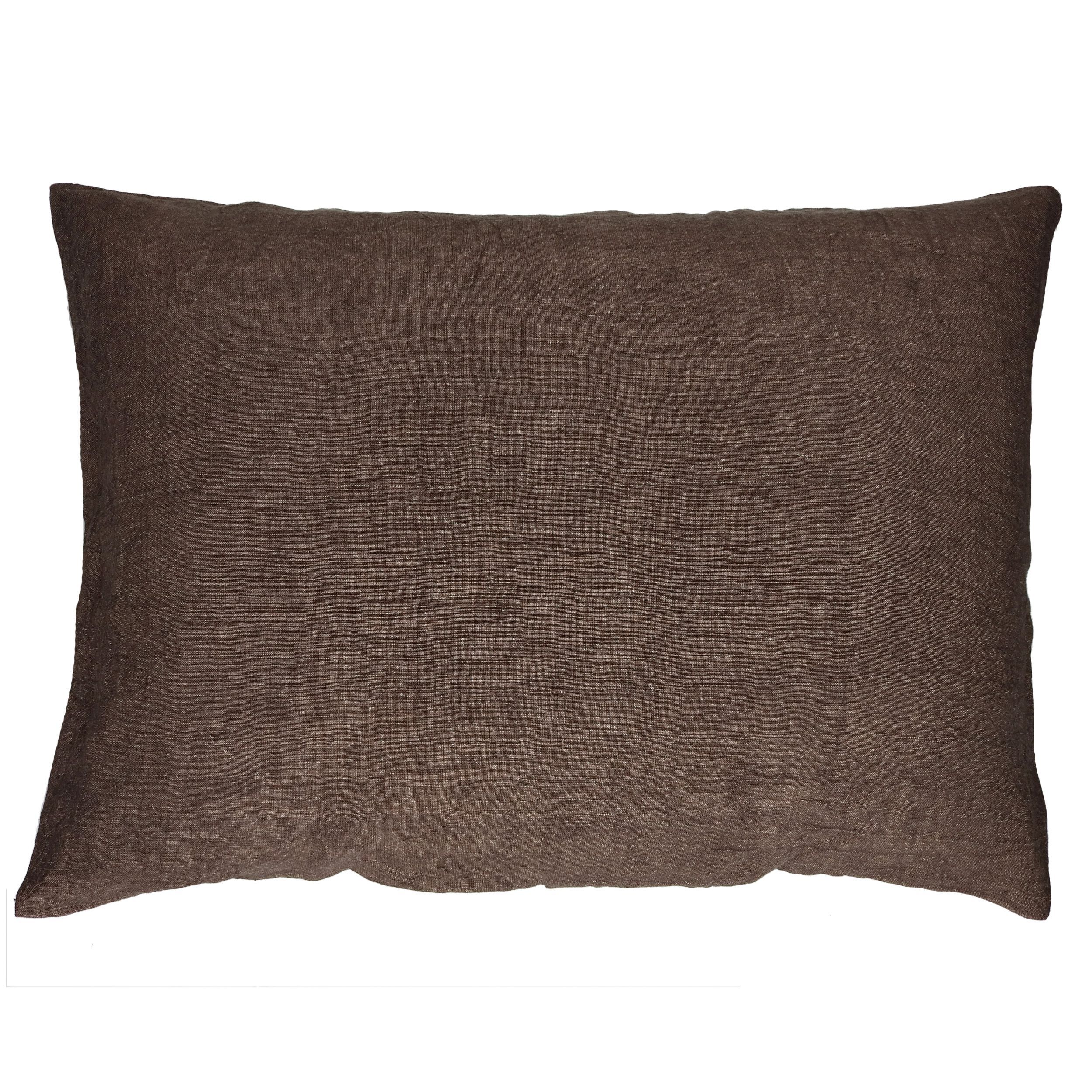 Прямоугольная однотонная льняная подушка POMAX BASICS ARCH-00153227 - Вид №43