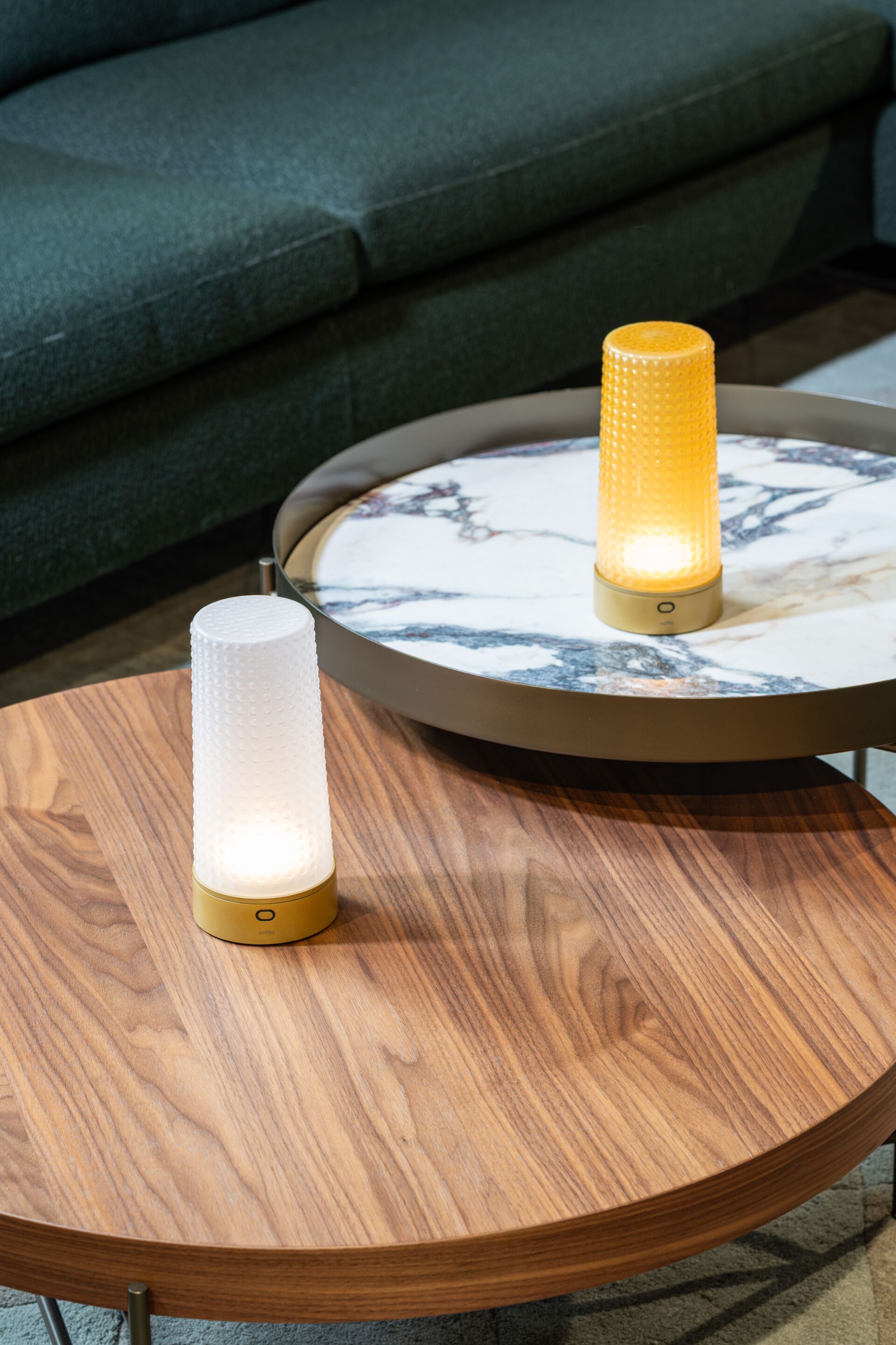 Алюминиевая аккумуляторная настольная лампа Zafferano Puff ARCH-00129191 - Вид №2