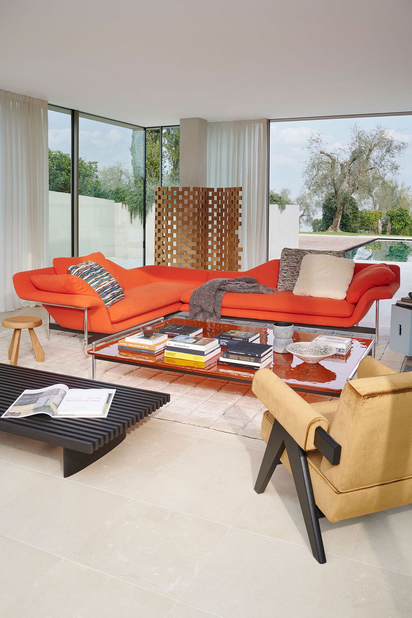 Прямоугольный стеклянный журнальный столик CASSINA Esosoft ARCH-00082448 - Вид №10