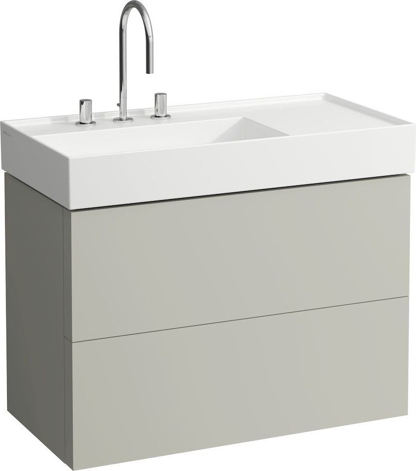 H8103384001581 Раковина, полочка справа, со специальным скрытым сливом LAUFEN PRO - Вид №3