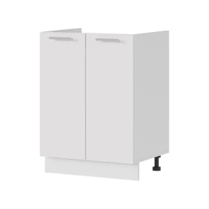 91351538 Кухонный шкаф под мойку Стендмебель Ксения 60x81.6x47.4 см ЛДСП цвет белый глянец STLM-1533237
