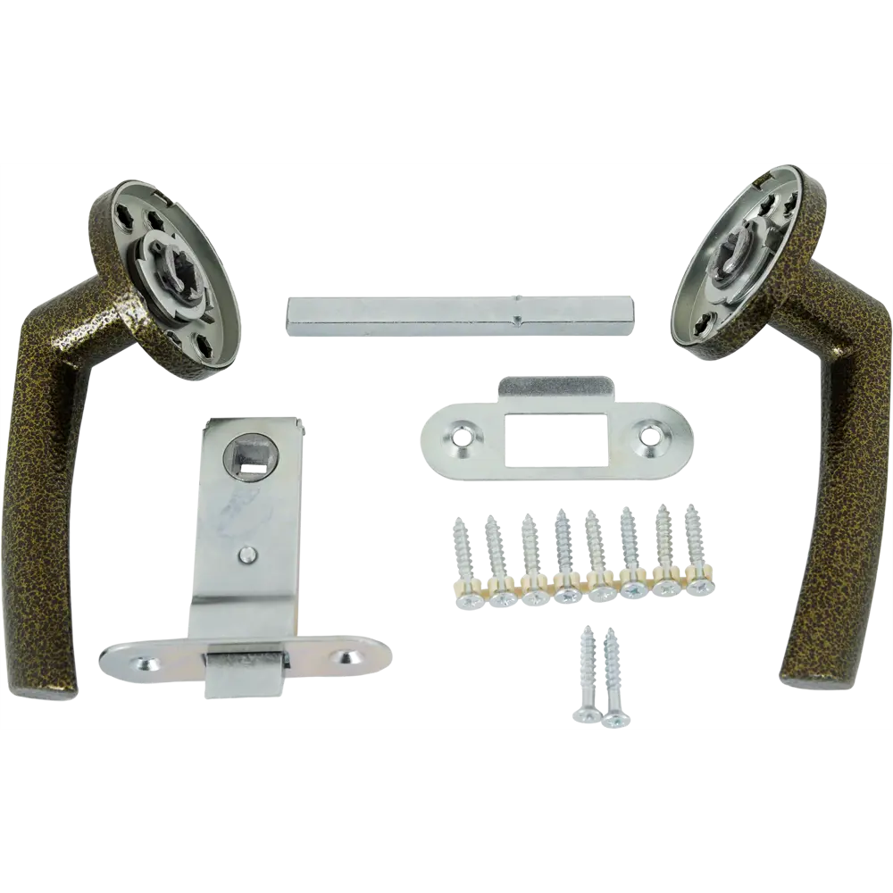 ARMEX Зенит-ЗЩ2.07 - дверная защёлка с изогнутой ручкой в бронзовом исполнении 82156156 STLM-0020682 - Вид №2
