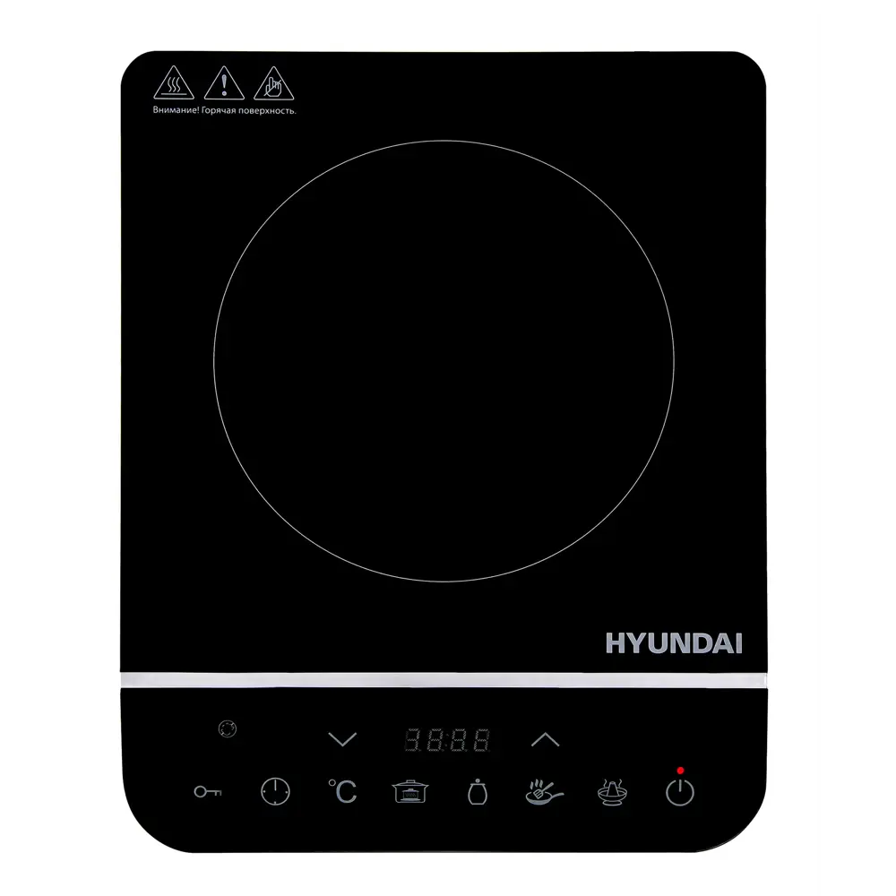Индукционная настольная плита Hyundai HYC-0104 28 см 1 конфорка цвет черный 89351204 STLM-2143587 Santreyd 