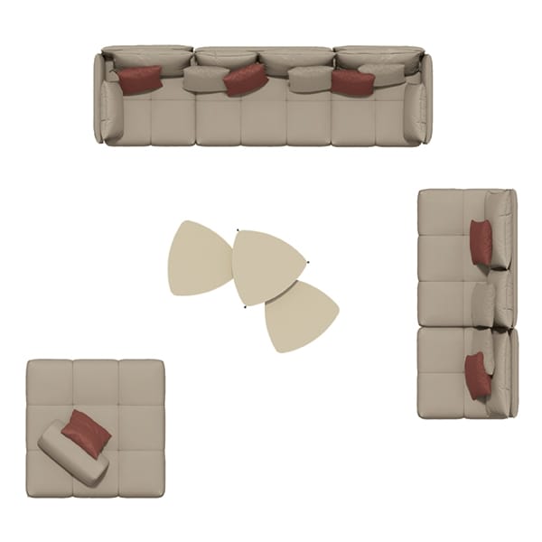 Модульный тканевый диван Febal Casa подпись ARCH-00035877 - Вид №18