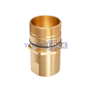 1 1/4in, БРС серия W резьбовая, ниппель, латунь, резьба NPT TL10WMN TITAN LOCK