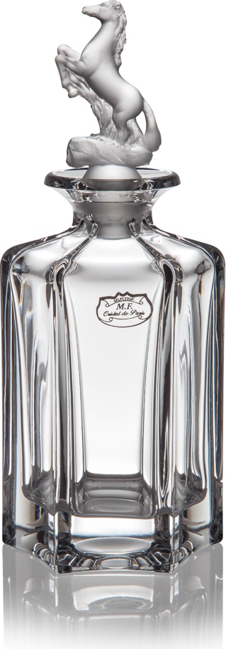10552244 Cristal de Paris Графин Cristal de Paris для виски "Конь" 1л (сатин) Хрусталь 