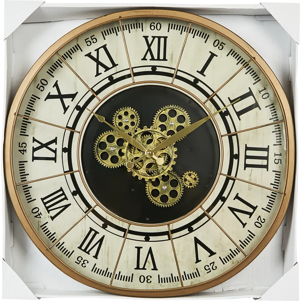 Часы настенные Atmosphera Stella круглые полипропилен цвет коричневый бесшумные ø57 см STLM-2157684 - Вид №5