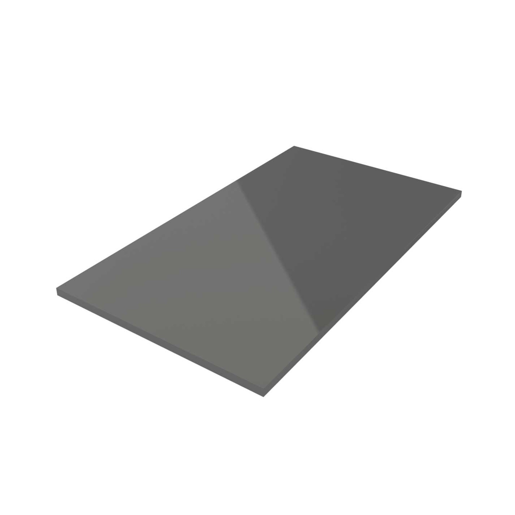 22981 SALGAR Столешница от 1001 до 1400 GLOSS GREY 16 мм Глянцевый серый 