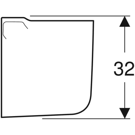 K97101000 Полупьедестал Kolo Rekord Geberit  - Вид №4