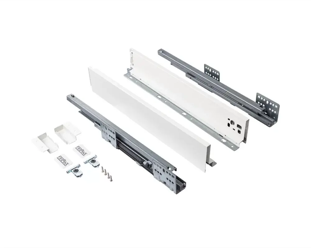 91617807 Комплект ящика Firmax Smartline длина 450 мм высота 84 мм с доводчиком белый STLM-1006620