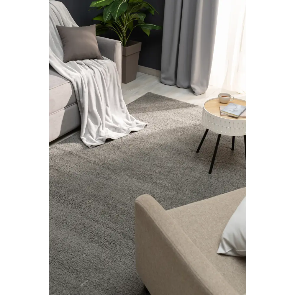 Ковер полиэстер Ribera 80x150 см цвет темно-серый 82388101 STLM-2024447 Santreyd  - Вид №4