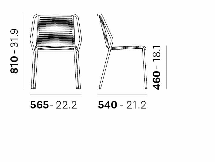 Штабелируемый стул из стали и ПВХ Pedrali Philía ARCH-00108248 - Вид №5