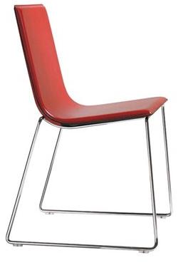 Andreu World Стул штабелируемый на санках из дуба Lineal Si0582 - Вид №20