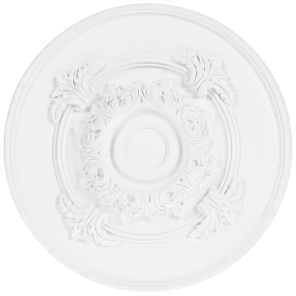 Розетка потолочная полиуретан Decomaster DM-0361 d белая диаметр 35 см STLM-2047905