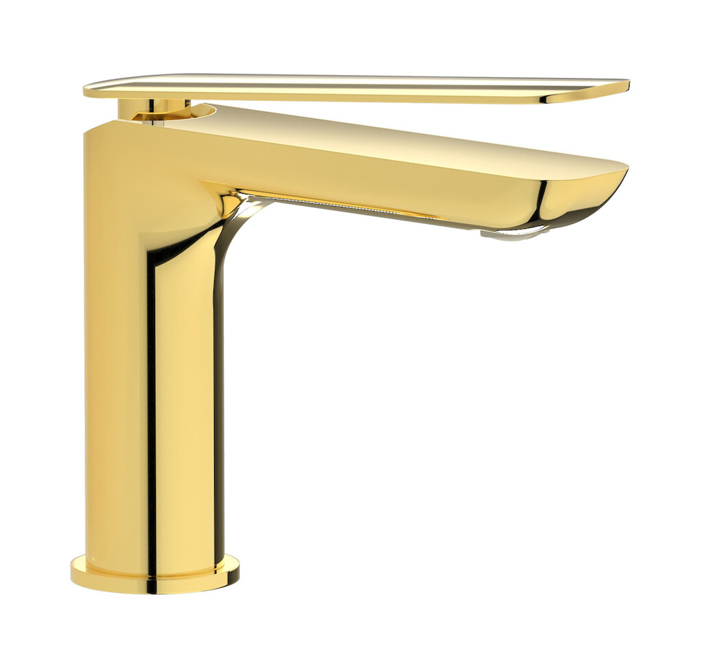 Смеситель для раковины на 1 отверстие в комплекте с донным клапаном WE ARE IB k2200oo Gold K2