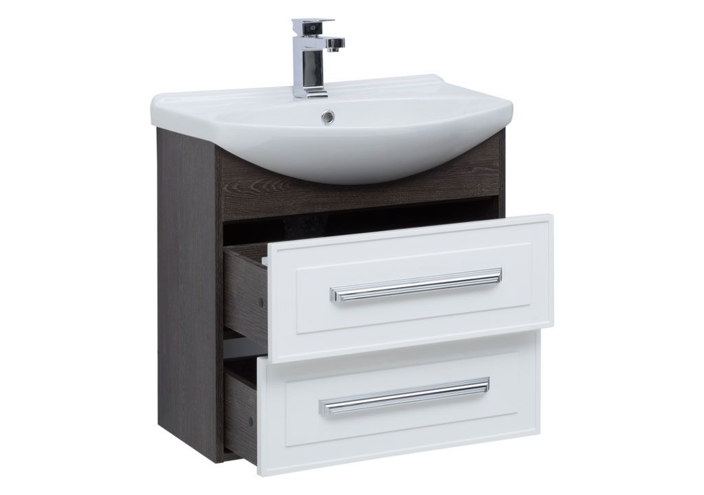 Тумба с раковиной Aquanet Остин 65 дуб кантербери/белый 0020172200177677 - Вид №1