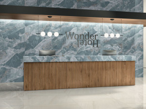 Пол / керамогранит с мраморным эффектом