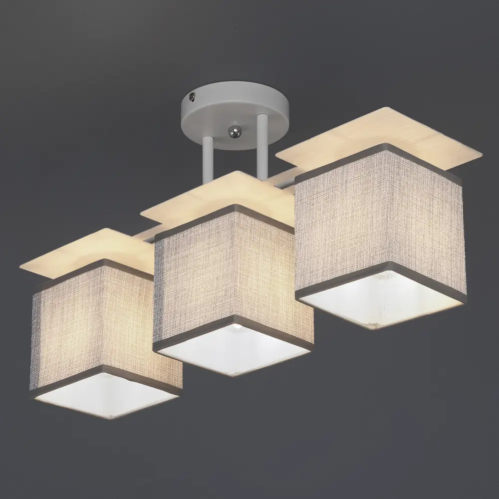 Потолочная люстра Escada Grey с тремя плафонами в современном стиле 89195506 STLM-0079709 - Вид №1