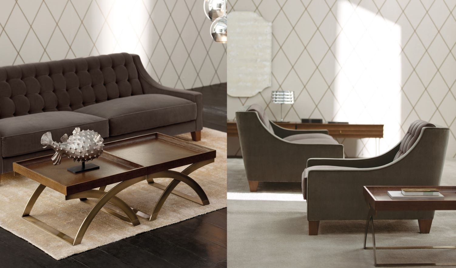 Квадратный журнальный столик с подносом OPERA CONTEMPORARY LEAR ARCH-00090697 - Вид №2