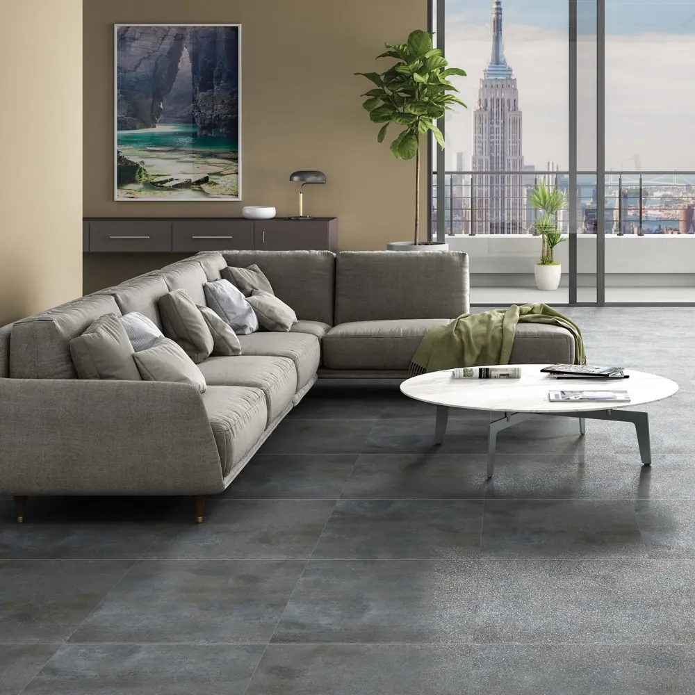 86745698 Керамогранит Arcadia Ceramica Elite 60x60 см 1.44 м² лаппатированный цвет темно-серый STLM-0071192